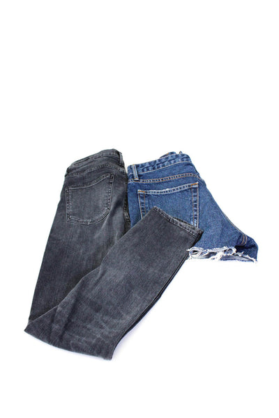 Citizens of Humanity Grlfrnd Womens Skinny Jeans Shorts Black Size 26 27 Lot 2