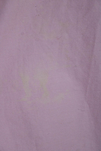 Cedric Charlier Womens Half Zip Short Sleeve Crew Neck Tie Front Shirt Pink 6