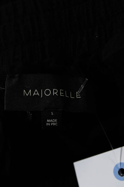 Majorelle Women's Elastic Waist Tassel Mini Skirt Black Size S