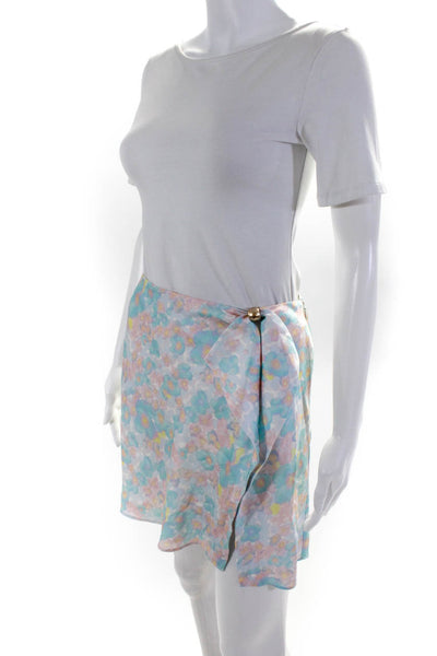 Majorelle Women's Zip Side Asymmetrical Mini Skirt Multicolor Size S