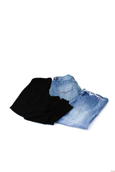 Blank NYC Women's Capri Pants Straight Leg Jeans Blue Black Size 6 30 Lot 2