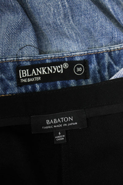 Blank NYC Women's Capri Pants Straight Leg Jeans Blue Black Size 6 30 Lot 2