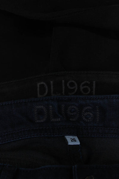DL1961 Womens Dark Wash Emma Legging Skinny Jeans Black Blue Size 26 Lot 2