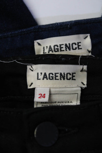 L'Agence Women's Midrise Dark Wash Five Pockets Bootcut Denim Pant Size 25 Lot 2