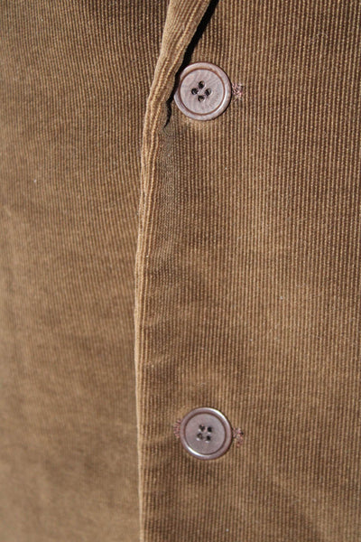 Givenchy Mens Two Button Corduroy Blazer Jacket Brown Cotton Size IT 56