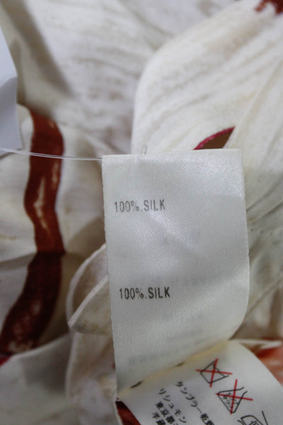 Chloe Women's Silk Sleeveless Abstract Print Shift Dress Multicolor Size 36