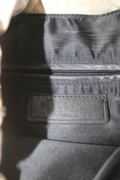 Yves Saint Laurent Womens Canvas YSL Logo Kahala Tote Bag Beige Small Handbag
