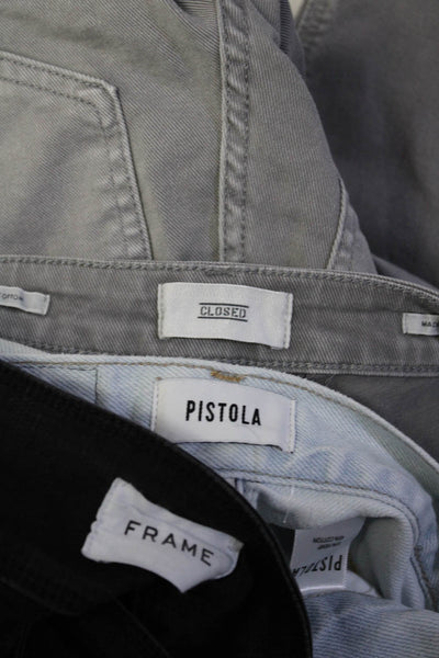Frame Closed Pistola Women's High Rise Jeans Black Gray Blue Size 24 Lot 3
