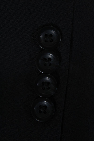Oscar de la Renta Components Men's Wool Two Button Blazer Jacket Black Size 44R