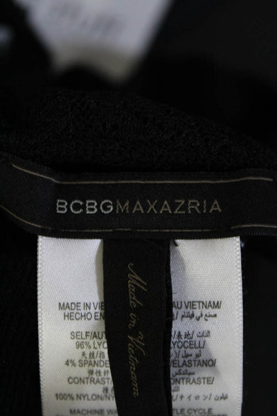 BCBGMaxazria Women's Sleeveless Lace back Tank Top Black Size XS