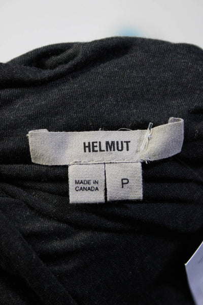 Helmut Lang Women's Boat Neck Long Sleeves Blouse Gray Size S