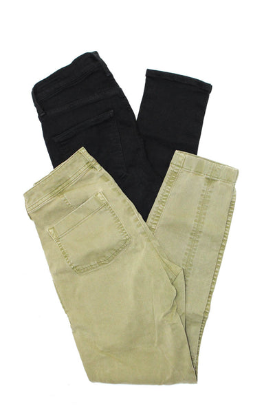 J Crew Women's Midrise Cargo Skinny Pant Green Size 25 Lot 2