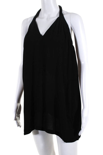 Superdown Womens Halter Neck Sleeveless Mini Dress Black Size Small
