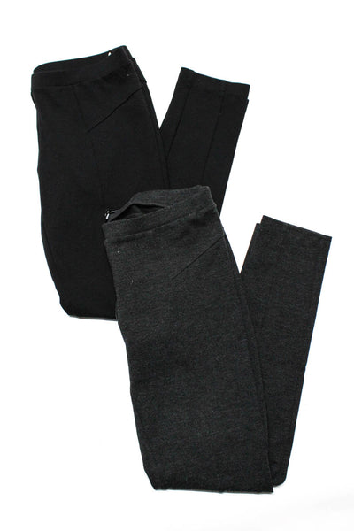 Theory Women's Mid Rise Ankle Leggings Black Gray Size S Lot 2