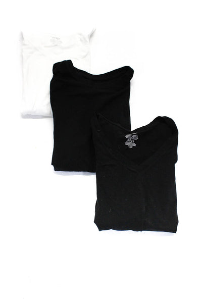 Lord & Taylor Women's Cotton Long Sleeve Basic T-shirt Black Size XS, Lot 3