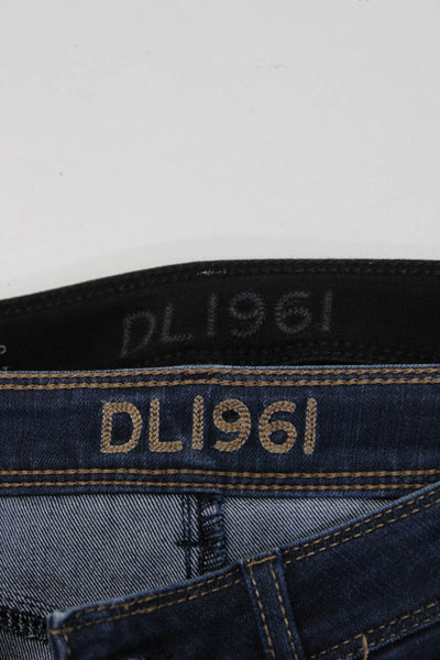 DL1961 Womens Angel Skinny Ankle Leg Jeans Black Blue Size 27 Lot 2