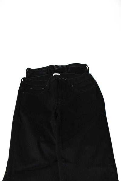 J Crew Abercrombie & Fitch Womens Skinny Straight Jeans Black Size 30P 31 Lot 2
