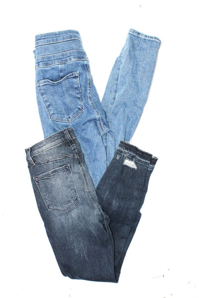 J Brand Womens High Waist Skinny Jeans Denim Pants Blue Size 24 Lot 2