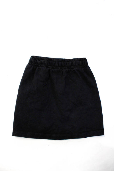 Moschino Kid Childrens Girls Mini Skirt Black Cotton Size 4