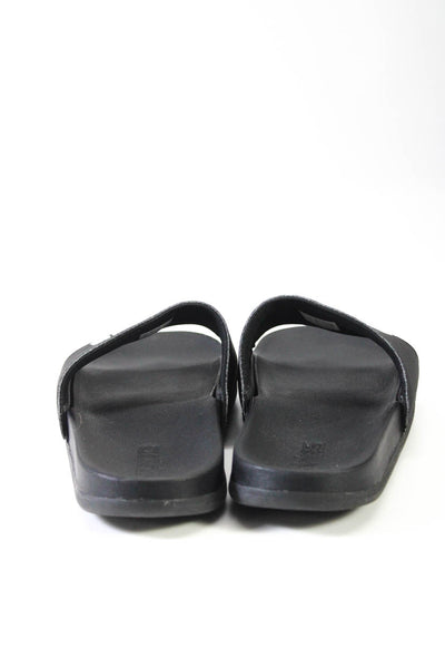Adidas Women's Wide Straps Slides Sandals Black Size 9