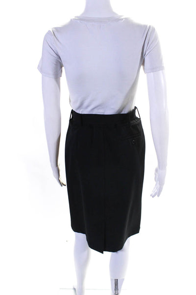 Weekend Max Mara Womens Belted Knee Length Pencil Skirt Black Size 6
