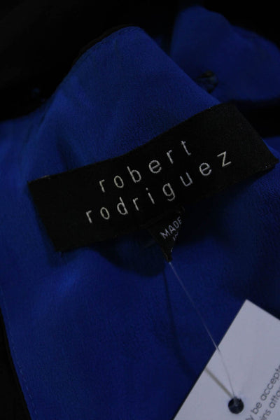 Robert Rodriguez Women's Sleeveless Halter Neck Sequin Shift Dress Black Size