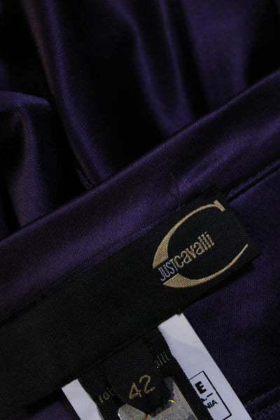 Just Cavalli Womens Mini Skirt Purple Size EUR 42