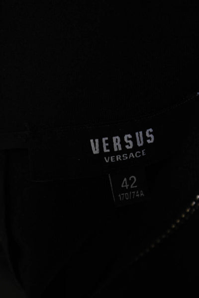 VERSUS by Versace Womens Button Waist Mini Skirt Black Size EUR 42