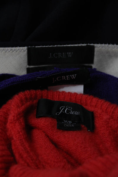 J Crew Womens Sweaters Skirt Red Purple Size Extra Small 4 Petite Lot 3