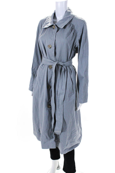 Everlane Womens Smoke The Gathered Drape Trench  Size XS
