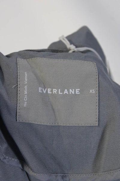 Everlane Womens Smoke The Gathered Drape Trench  Size XS
