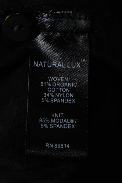 Stella Carakasi Womens Long Sleeve Knee Length Shirt Dress Black Cotton Size XXL