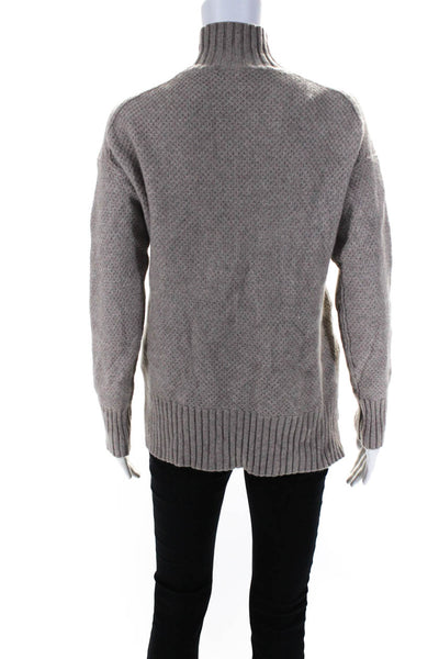 Everlane Womens The Cashmere Stroopwafel Turtleneck  Heathered Sand Size XS