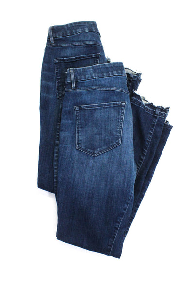 3x1 NYC Womens Skinny Leg Jeans Blue Cotton Size 25 Lot 2
