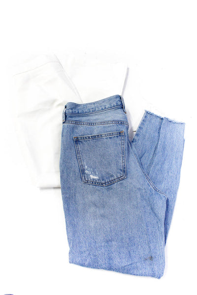 We The Free Zara Womens Distressed Slim Jeans Pants Blue White Size 29 S Lot 2