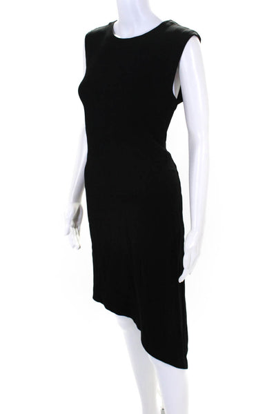 Nicole Miller Collection Womens Back Zip Sleeveless Crew Neck Dress Black 10