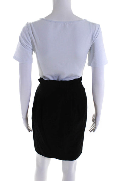 3.1 Phillip Lim Women's High Waist Pleated Pencil Skirt Black Size 4