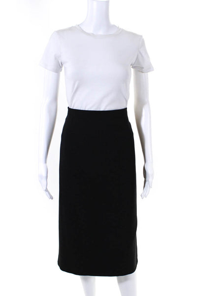 BASLER Womens Midi Length Woven Pencil Skirt Black Size IT 52