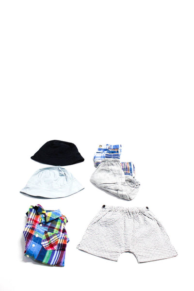 Ralph Lauren Makie Boys Shorts One Piece Pants Hats Blue White 6-18 Months Lot 6