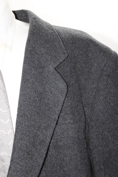 Gianfranco Ruffini Men's Cashmere Blend Lined Two button Blazer Gray Size 46R