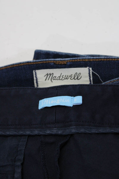 J. Mclaughlin Madewell Womens Cotton Shorts Skinny Jeans Blue Size 8 30 Lot 2