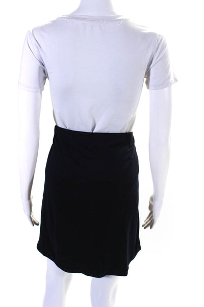 Reiss Women's Zip Front A-Lined Mini Skirt Black Size 6