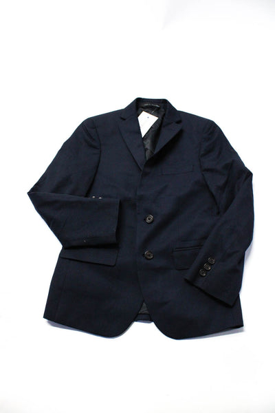 Lauren Ralph Lauren Girls Two Button Collared Blazer Suit Jacket Blue Size 10