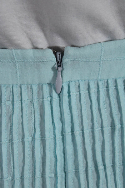 Tularosa Womens Crochet Trim A Line Tiered Skirt Blue Size Small