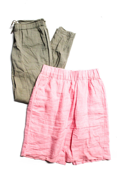 J Crew Theory  Womens Skirt Pants Pink Size Extra Extra Small Petite Lot 2