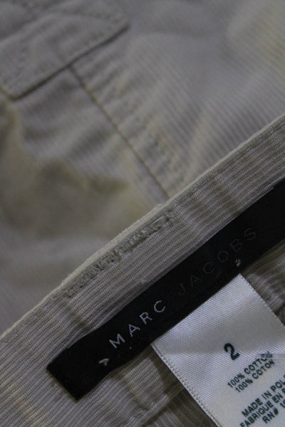 Marc Jacobs Womens Cargo Pencil Skirt Beige Cotton Size 2