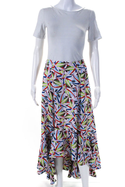 Adeam Womens Ruffle Skirt Print Size 4