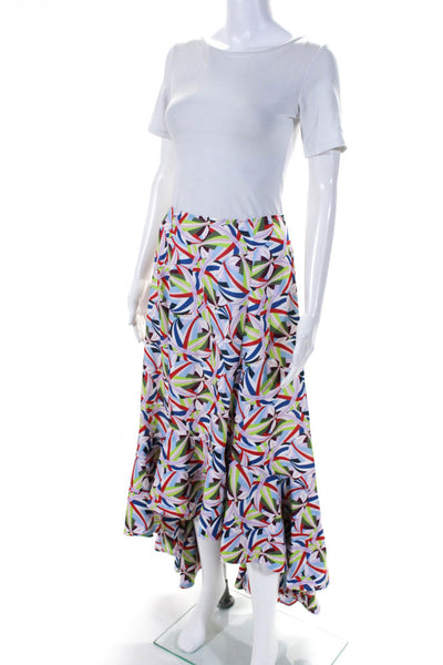 Adeam Womens Ruffle Skirt Print Size 4