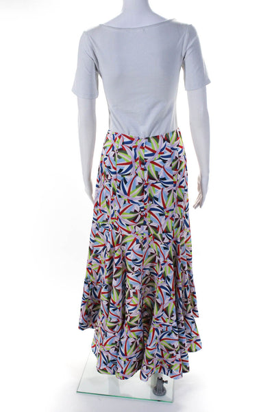 Adeam Womens Ruffle Skirt Print Size 4