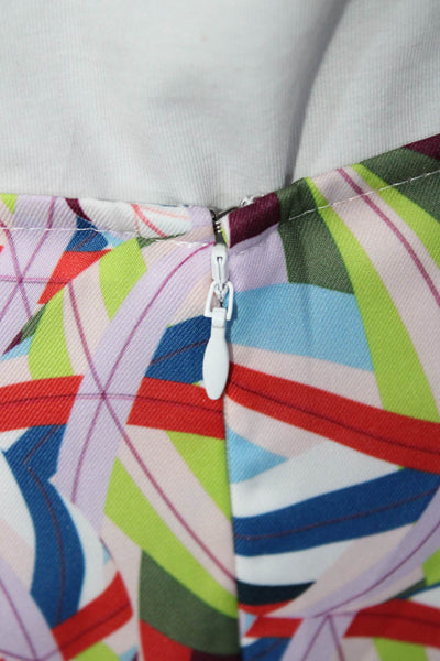 Adeam Womens Ruffle Skirt Print Size 4